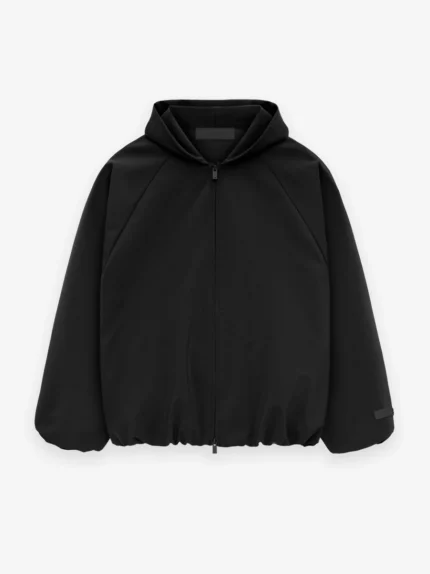 Essentials Bonded Nylon Hooded Bomber