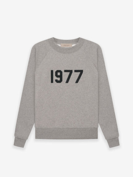 Essentials Crewneck 1977 Sweatshirt – Dark Gray