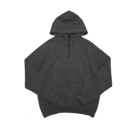 Fear of God Essentials Half Zip Hoodie-balck